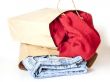 Shopping: jumper and jeans in paper packages