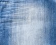 Texture of threadbare denim of indigo color