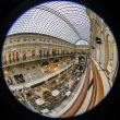 Moscow,Complete circular fisheye view of the trading floor