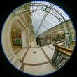 Moscow,Complete circular fisheye view of the trading floor