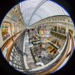 Moscow,Complete circular fisheye view of the trading floor