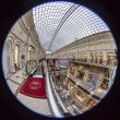 Moscow,Complete circular fisheye view of the trading floor