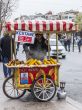 Istanbul, street dealer with the goods cart