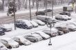  Pushkino, parking in the inhabited massif in blizzard