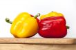 Large paprika of red and yellow color