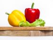 Large paprika of red and yellow color
