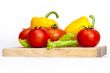 Large paprika of red and yellow color