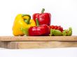 Large paprika of red and yellow color