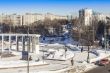 Pushkino, Russia, winter landscape
