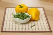 Sweet pepper and leaves of arugula