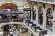 Moscow, GUM. Cafe in a trading floor of the GUM