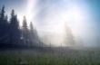 evening mountain plateau landscape (Carpathian, Ukraine) 