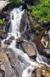 landscape with waterfall in the mountains