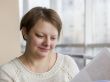 The young woman reads the magazine