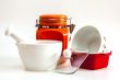 Multi-colored ceramic kitchen ware