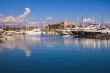 Антиб, France. A view of yachts in city port