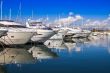 Антиб, France. A view of yachts in city port