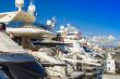 Антиб, France. A view of yachts in city port