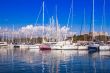 Антиб, France. A view of yachts in city port