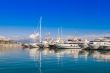 Антиб, France. A view of yachts in city port