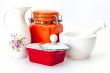 Multi-colored ceramic kitchen ware