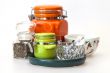 Multi-colored ceramic kitchen ware