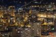 Monaco,  residential areas and port in the night