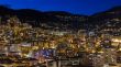Monaco,  residential areas and port in the night