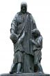 Mature tombstone sculpture of Jesus Christ