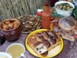 Traditional Ukrainian festive dinner meals