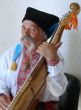 Senior ukrainian musician kobzar with bandura