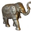 isolated Buddhist statuette of elephant