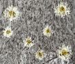 Scenic abstract floral background with daisies 