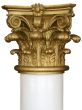 gold top capital of white column