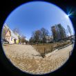 Pushkino, Russia, spring landscape