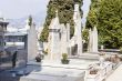 Nice, France. Gravestone monuments on a city cemetery