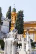 Nice, France. Gravestone monuments on a city cemetery