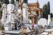 Nice, France. Gravestone monuments on a city cemetery