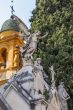 Nice, France. Gravestone monuments on a city cemetery