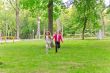 Cute two running girls