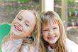 Cute two smiling girls