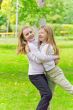 Cute two playing girls
