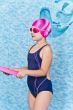 Cute girl in swimming pool
