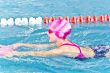 Cute girl in swimming pool
