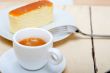 italian espresso coffee and cheese cake