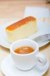 italian espresso coffee and cheese cake