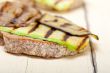 grilled vegetables on bread