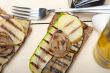 grilled vegetables on bread