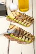 grilled vegetables on bread