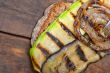 grilled vegetables on bread